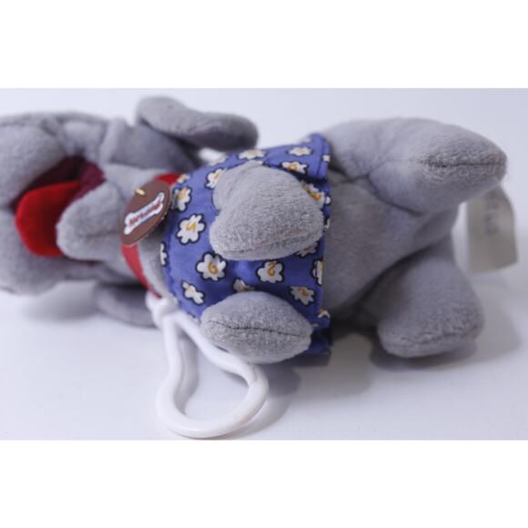 Wrinkles, Ganz, The Dog, Beanie, Plush. 90s Vintage, Keychain, Plastic, Key Ring - Picture 5 of 5